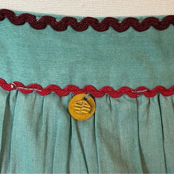 ANTIK BATIK Dress NWT Perrine tiered cutout cotton halterneck Multicolor Size 6 - Picture 13 of 16